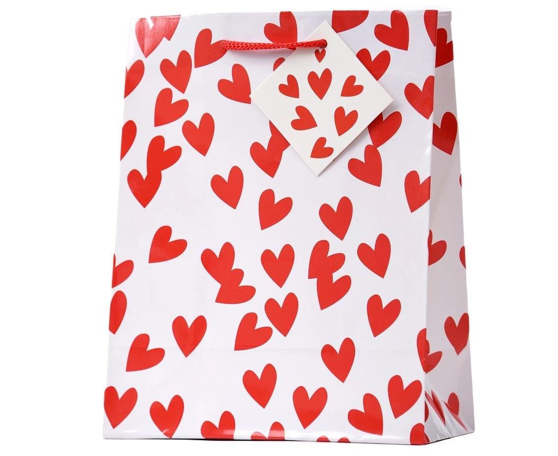 Torebka prezentowa I Love You (M) 17,8x22,9x9,8 cm , 1 szt.